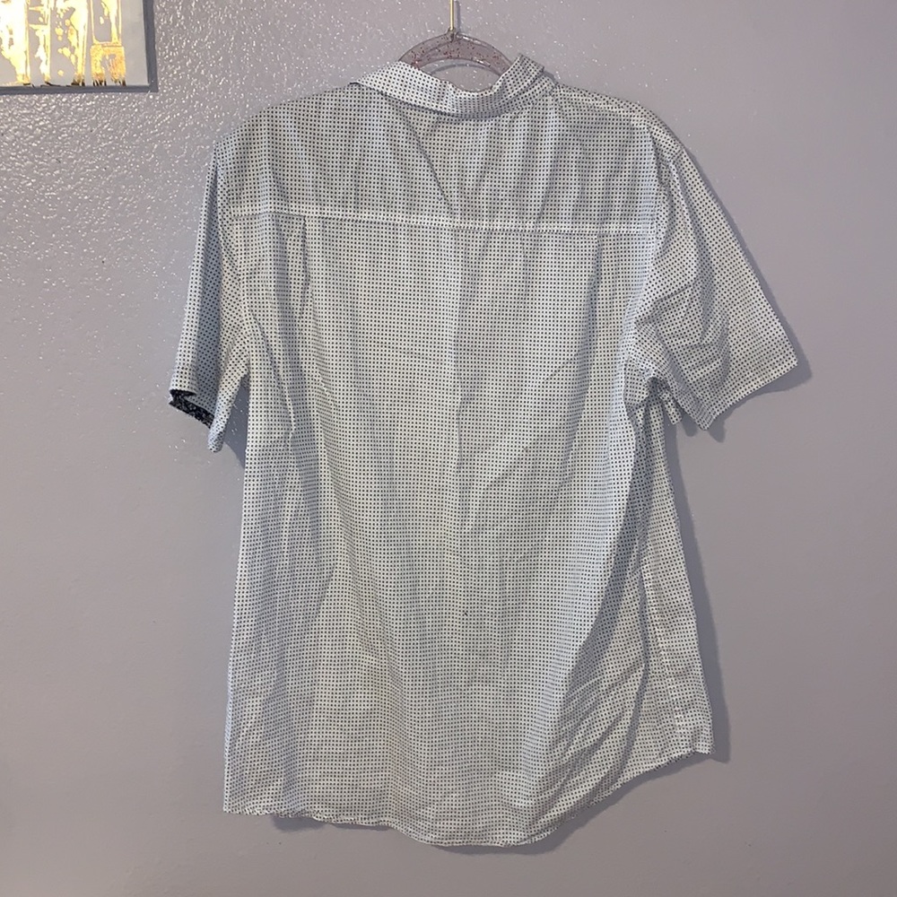 Method white patterned collared button Down shirt - Picture 5 of 7